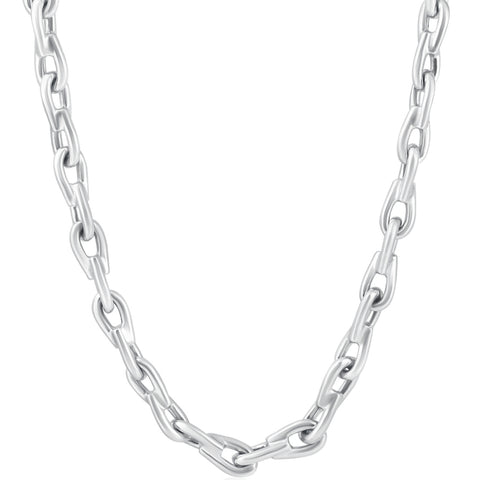 Men's 14k Gold (137gram) or Platinum (257gram) 7.5mm Link Chain Necklace 24"