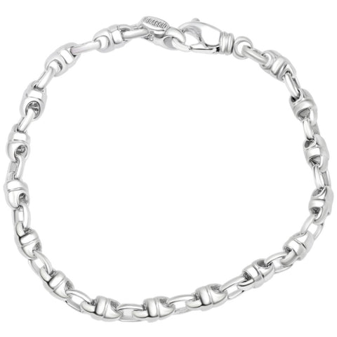 Men's Link 14k Gold (16gram) or Platinum (26gram) 5mm Bracelet 8.5"