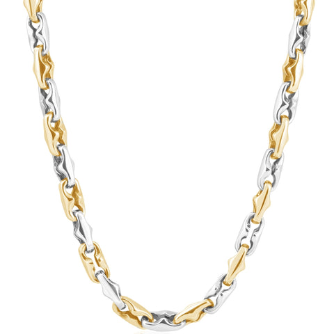 Men's 14k Gold (99gram) or Platinum (186gram) 6.5mm Link Chain Necklace 24"