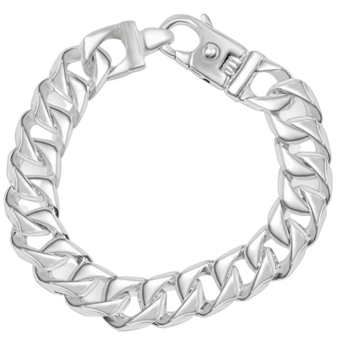 Men's Curb Link 14k Gold (112gram) or Platinum (180gram) 13.5mm Bracelet 8.5"