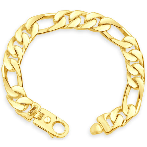 Men's 14k Gold (90gram) or Platinum (145gram) 10mm Link Bracelet 8.75"