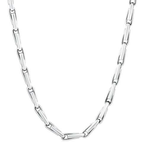 Men's 14k Gold (106gram) or Platinum (199gram) 6mm Link Chain Necklace 24"