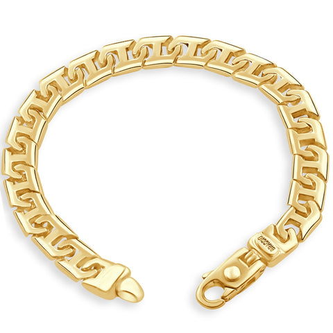 Men's Link 14k Gold (36gram) or Platinum (59gram) Bracelet 8.5"