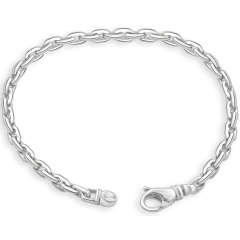 Men's 14k Gold (16gram) or Platinum (23gram) 4.5mm Link Bracelet 8.5"