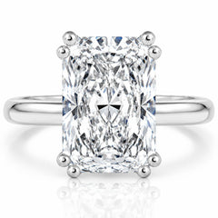 Certified 4.00Ct G/VS Radiant Cut Diamond Engagement Ring White Gold Lab Grown