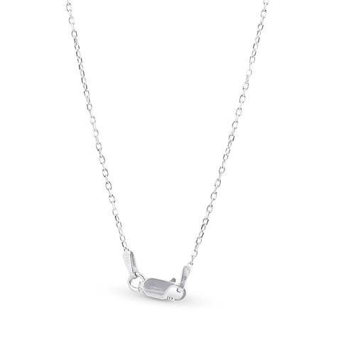 Certified 3Ct I/VS Diamond Pendant 14k White Gold Lab Grown Necklace