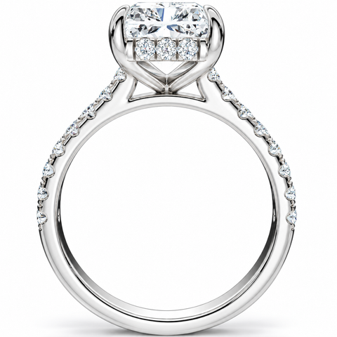 Certified 4 1/2Ct Juliana Radiant Cut Diamond Engagement Ring 14k Gold Lab Grown