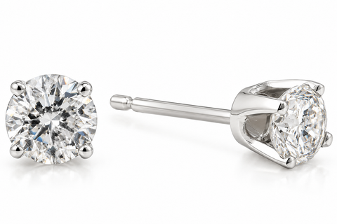 1/4 Ct TDW Genuine Diamond Studs Available in 14k White or Yellow Gold