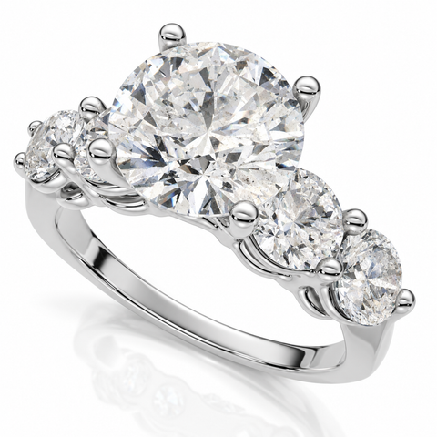Certified 3 1/2Ct Diamond Engagement Ring 14k Gold or Platinum Lab Grown FG VS