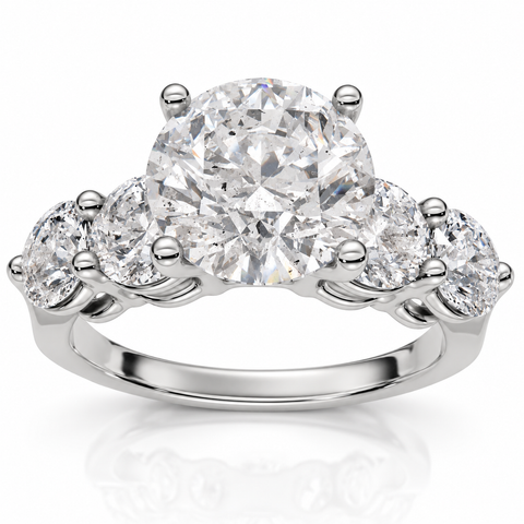 Certified 3 1/2Ct Diamond Engagement Ring 14k Gold or Platinum Lab Grown FG VS