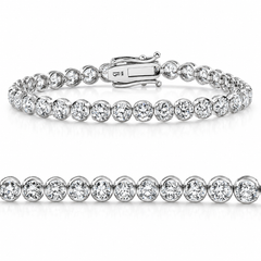 8.80Ct Diamond Angelica Tennis Bracelet Gold 7" Lab Grown