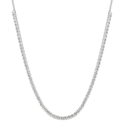 1Ct T.W. Diamond Tennis Necklace 14k White Gold 16"