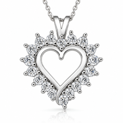 1/2Ct Diamond Diamond Pendant Necklace in 14k Gold Lab Grown