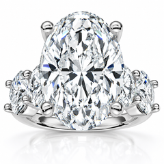 Certified 8.50Ct Oval Diamond Engagement Ring 14k Gold (F-G,VS2-SI1)