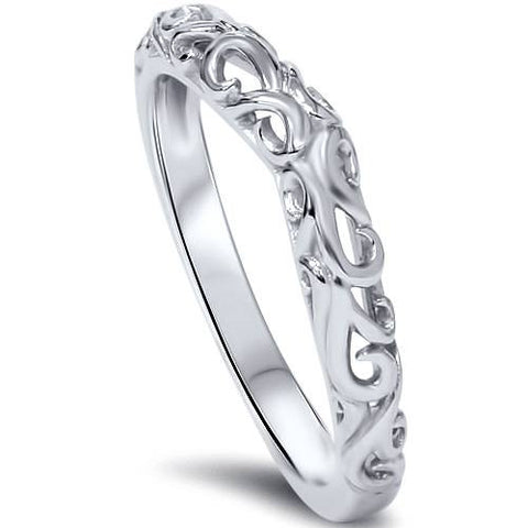 3mm Wedding Band 14k White Gold