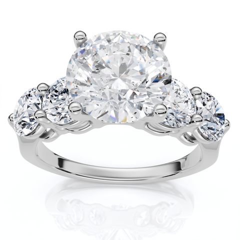 Certified 3 1/2Ct Diamond Engagement Ring 14k Gold or Platinum Lab Grown FG VS