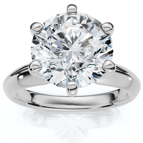 2 1/2Ct Certified Diamond Solitaire Engagement Ring Gold Lab Grown (H/VS-SI)