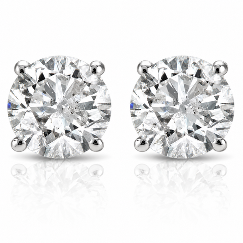 1 cttw Diamond Studs 14K White Gold