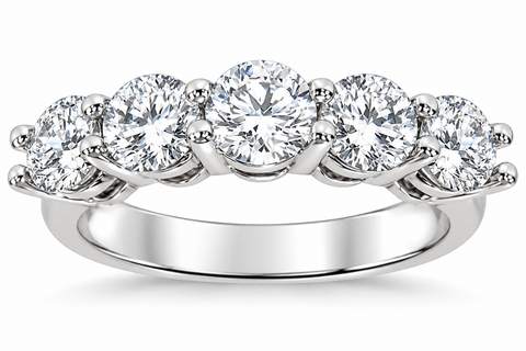 2ct Real Round Solitaire Diamond Wedding Anniversary 14K White Gold Ring