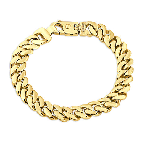 Men's Cuban Link 14k Gold (21gram) or Platinum (35gram) 6.5mm Bracelet 8.5"