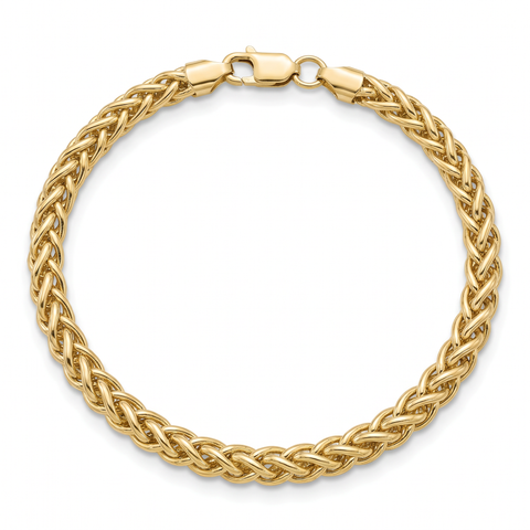 14k Yellow Gold Filled 6-mm Bold Franco Link Chain Bracelet