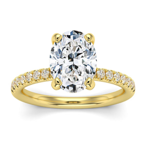 Certified 10.50Ct F/VS1 Oval Diamond Engagement Ring 14k Yellow Gold Size 7