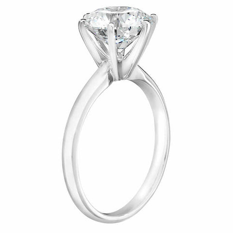 Platinum 3.09Ct Certified Diamond G/SI1 Solitaire Engagement Ring Lab Grown