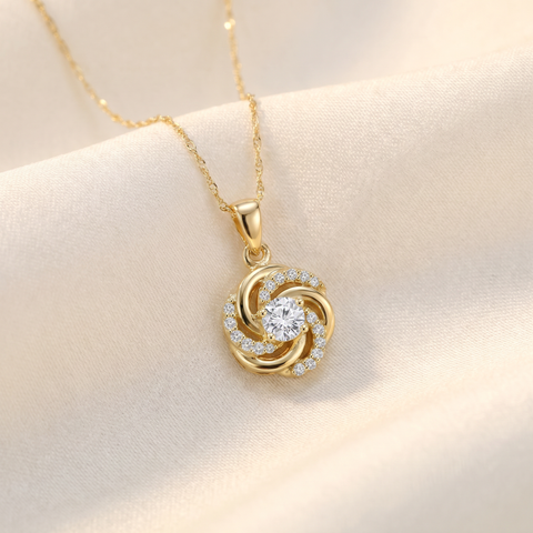 1/2Ct Diamond Kenda Pendant 14K Yellow Gold Women's 18" Necklace