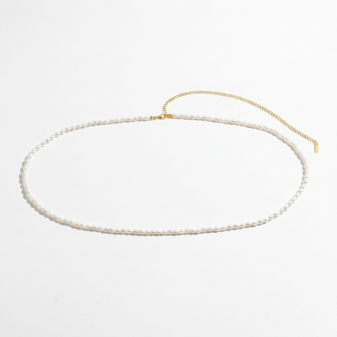 Scorpios Belly Chain 25-32" Adjustable length with 5mm Freshwater Pearls