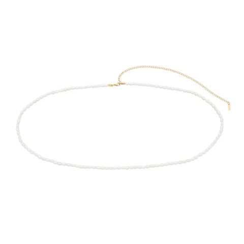 Scorpios Belly Chain 25-32" Adjustable length with 5mm Freshwater Pearls