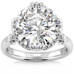 Certifed 5 1/2Ct Round Diamond Engagement Ring 14k Gold Lab Grown (GH/VS2-SI1)