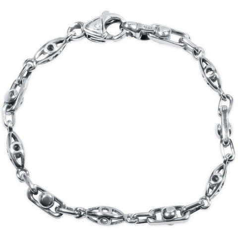 Men's Link 14k Gold (22gram) or Platinum (36gram) 5.5mm Bracelet 9"