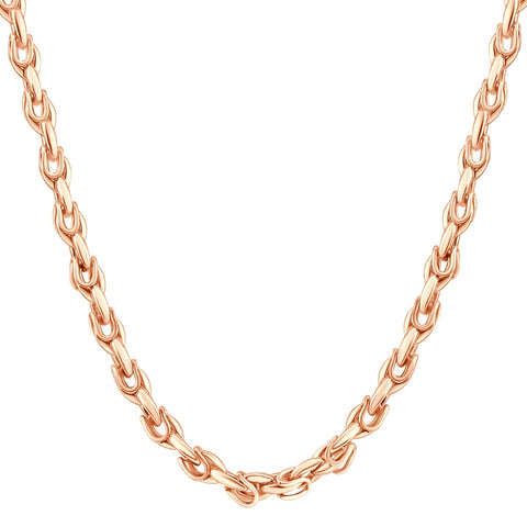 14k Rose Gold 87 Gram Solid Men's Necklace 20" Chain