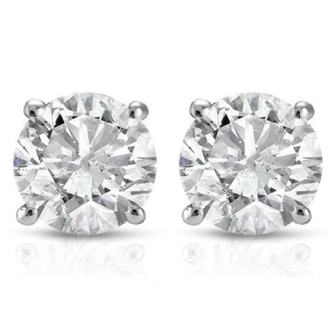 1 1/2ct Diamond Studs 14K White Gold