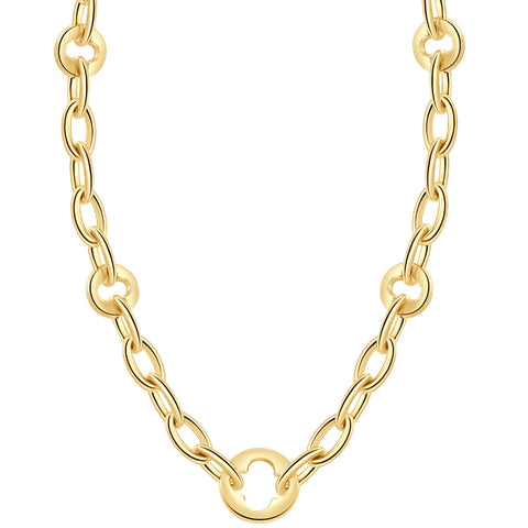 14k Yellow Gold Women's 24" Chain Necklace 32.1 Grams 9.5mm Thick