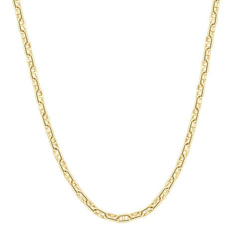 14k Yellow Gold Marine Women's 24" Chain Necklace 22 Grams 5.5mm Thick