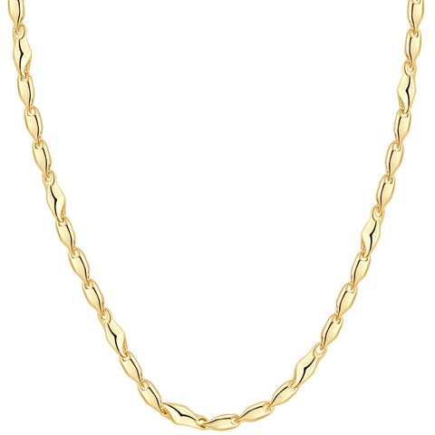 14k Yellow Gold Women's 24" Chain Necklace 17 Grams 4mm Thick