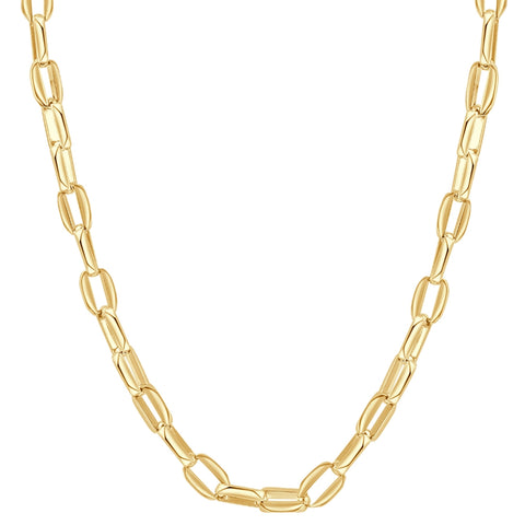 14k Yellow Gold Women's 24" Chain Necklace 34 Grams 8mm Thick