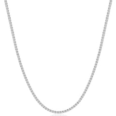 8Ct TW Diamond Tennis Necklace 14k White Gold 16" Lab Grown