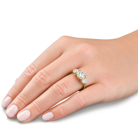 Certified 3 1/2Ct Diamond Engagement Ring 14k Gold or Platinum Lab Grown (F-G, VS)