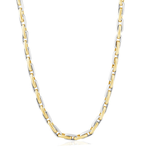 Men's 14k Gold (100gram) or Platinum (188gram) 6.5mm Link Chain Necklace 22"