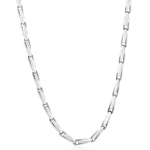Men's 14k Gold (106gram) or Platinum (199gram) 6mm Link Chain Necklace 24"