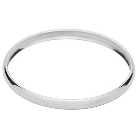 Heavy Weight 6MM Silver Plated Bangle