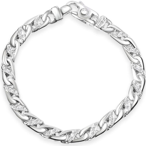 Men's Mariner 14k Gold (34gram) or Platinum (60gram) 7mm Link Bracelet 8.5"