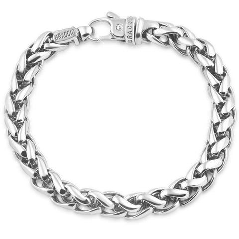 Men's 7.5-8.5" Solid 14k Gold (48 grams) or Platinum (79 grams) Link Bracelet