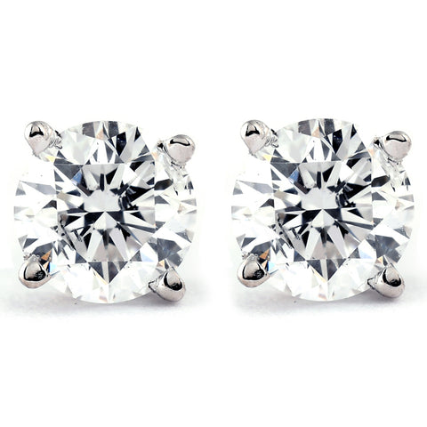 Platinum 1/2 ct Diamond Studs