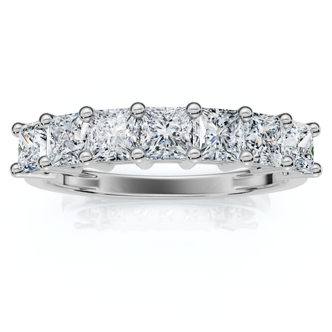 1ct Princess Cut Diamond Prong Wedding Anniversary Ring 14k White Gold