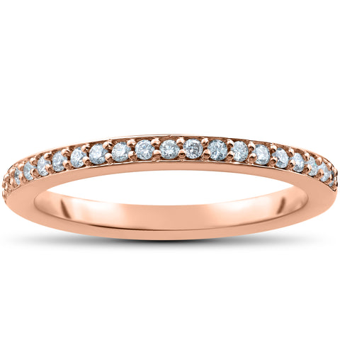 F/VS .25ct Lab Created 100% Diamond Wedding Ring 14k Gold or Platinum
