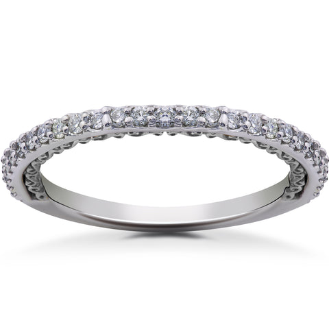 1/4ct Lab Grown Diamond Wedding Ring in Rose, Yellow, White Gold & Platinum