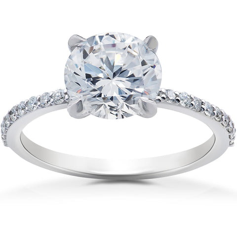G/SI 2 1/4 ct Lab Grown Diamond Sophia Engagement Ring 14k White Gold